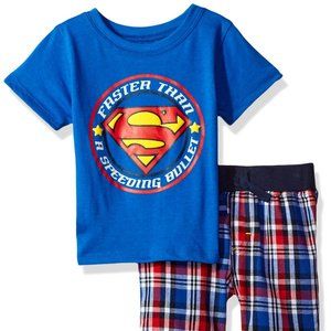 Boys' 2 Piece Superman Tee & Short Set